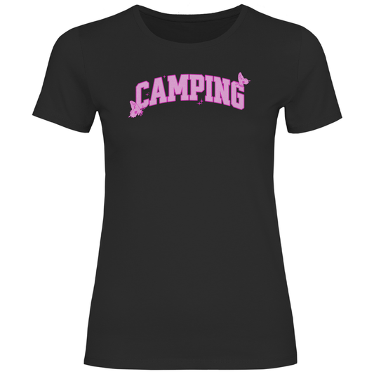 Camping Schmetterling - Frauen Shirt - Campingfamilie.de