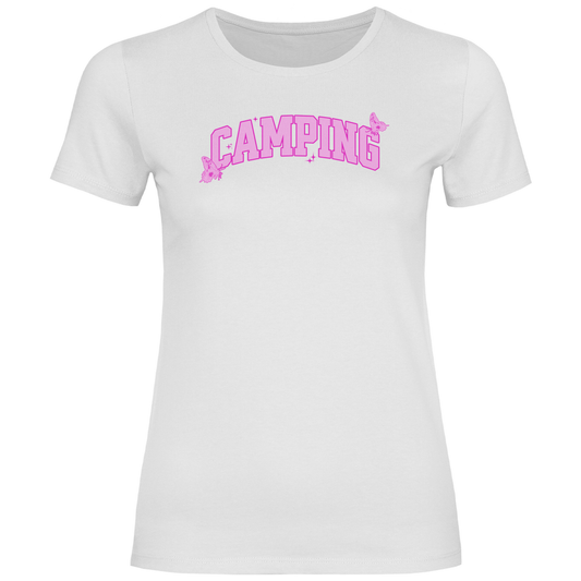 Camping Schmetterling - Frauen Shirt - Campingfamilie.de