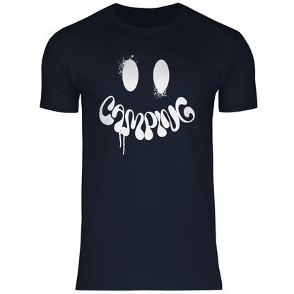 Camping Smiley - Männer Shirt - Campingfamilie.de