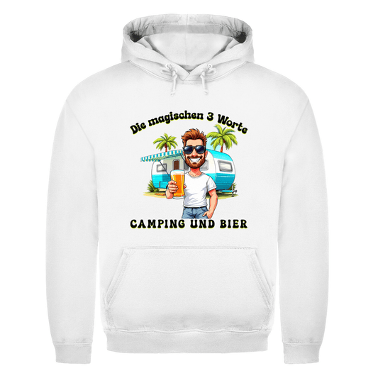 Camping und Bier - Männer Hoodie - Campingfamilie.de