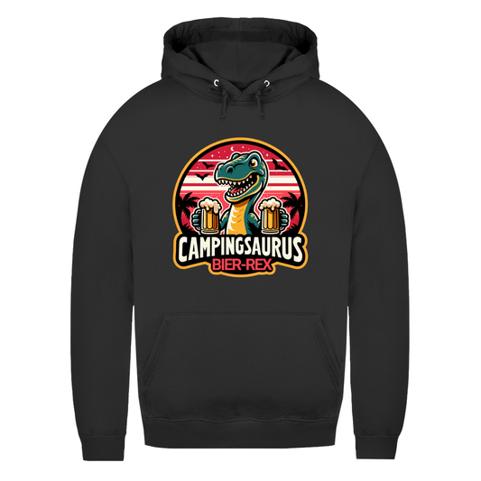 Campingsaurus Bier - Rex - Frauen Hoodie - Campingfamilie.de