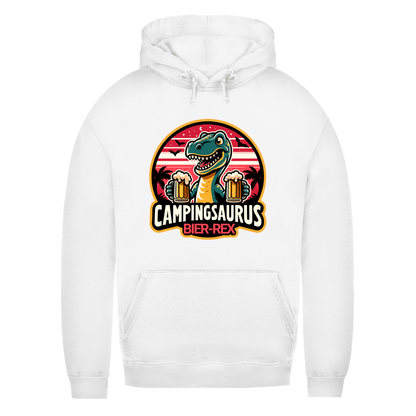 Campingsaurus Bier - Rex - Frauen Hoodie - Campingfamilie.de