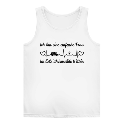 Einfache Frau - Liebe Wohnmobile und Wein - Frauen Tank Top