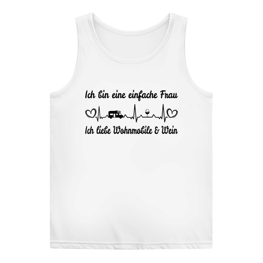 Einfache Frau - Liebe Wohnmobile und Wein - Frauen Tank Top