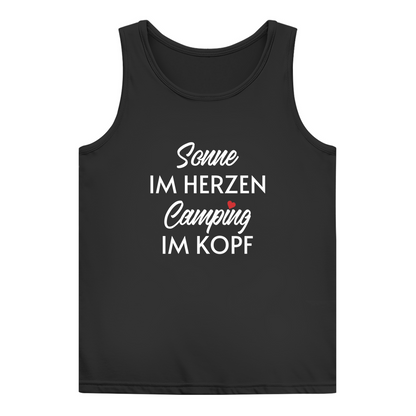 Sonne im Herzen Camping im Kopf - Frauen Tank Top