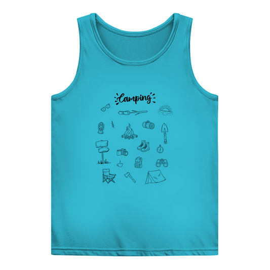 Camping-Motive Kritzeldesign - Frauen Tank Top