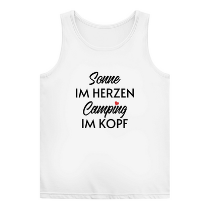 Sonne im Herzen Camping im Kopf - Frauen Tank Top