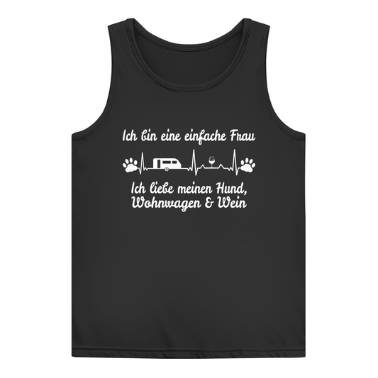 Einfache Frau - Liebe meinen Hund, Wohnwagen und Wein - Frauen Tank Top