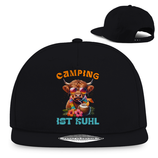 Camping ist kuhl - Snapback Rapper Cap - Campingfamilie.de