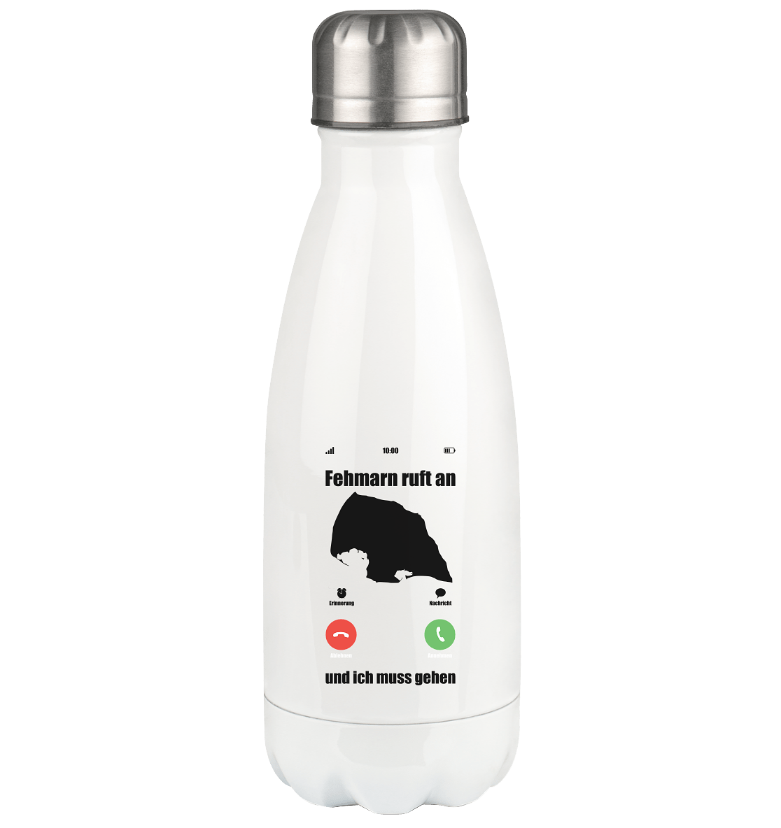 Fehmarn ruft an und ich muss gehen - Thermoflasche 350ml - Campingfamilie.de