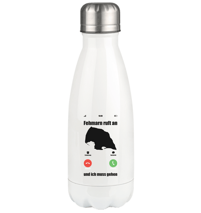 Fehmarn ruft an und ich muss gehen - Thermoflasche 350ml - Campingfamilie.de