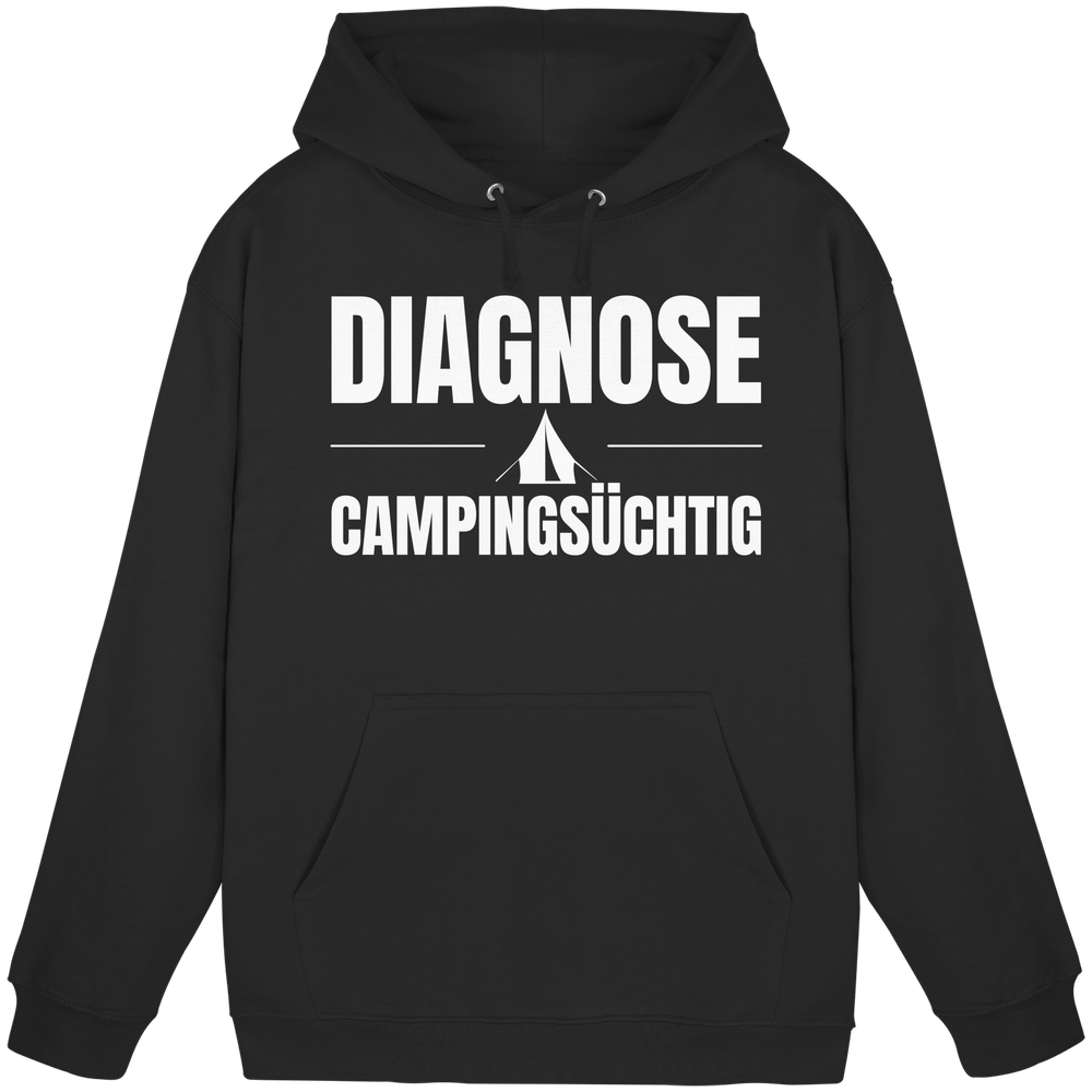 Diagnose Camping-Süchtig – Das Statement für echte Zelt-Urlauber - Hoodie für Camper