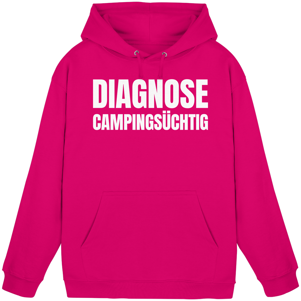 Diagnose Camping-Süchtig – Das Statement für echte Camper - Basic Unisex Hoodie