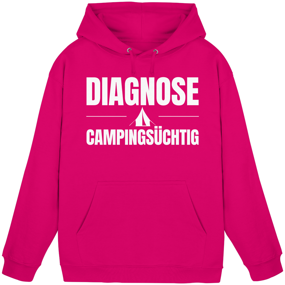 Diagnose Camping-Süchtig – Das Statement für echte Zelt-Urlauber - Hoodie für Camper