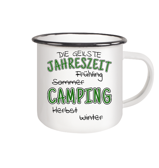 Geilste Jahreszeit Camping | Emaille Tasse