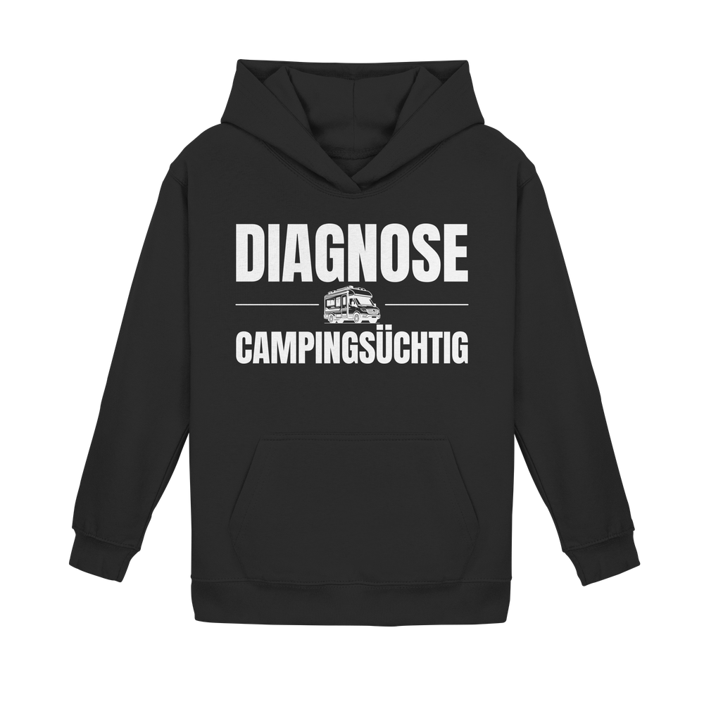 Diagnose Camping-Süchtig – Für echte Van-Liebhaber | Hoodie für kleine Entdecker