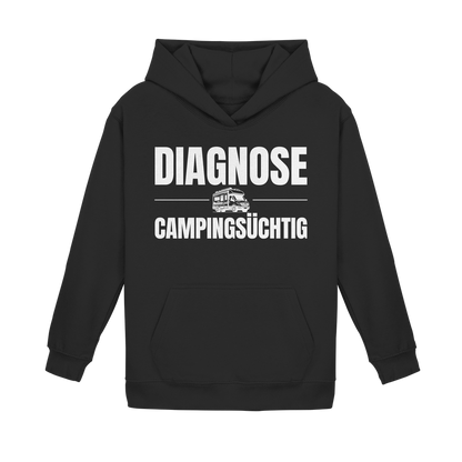 Diagnose Camping-Süchtig – Für echte Van-Liebhaber | Hoodie für kleine Entdecker