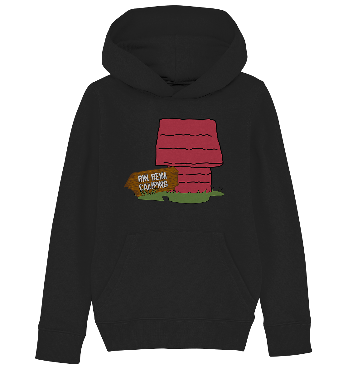 Bin beim Camping - Kids Organic Hoodie