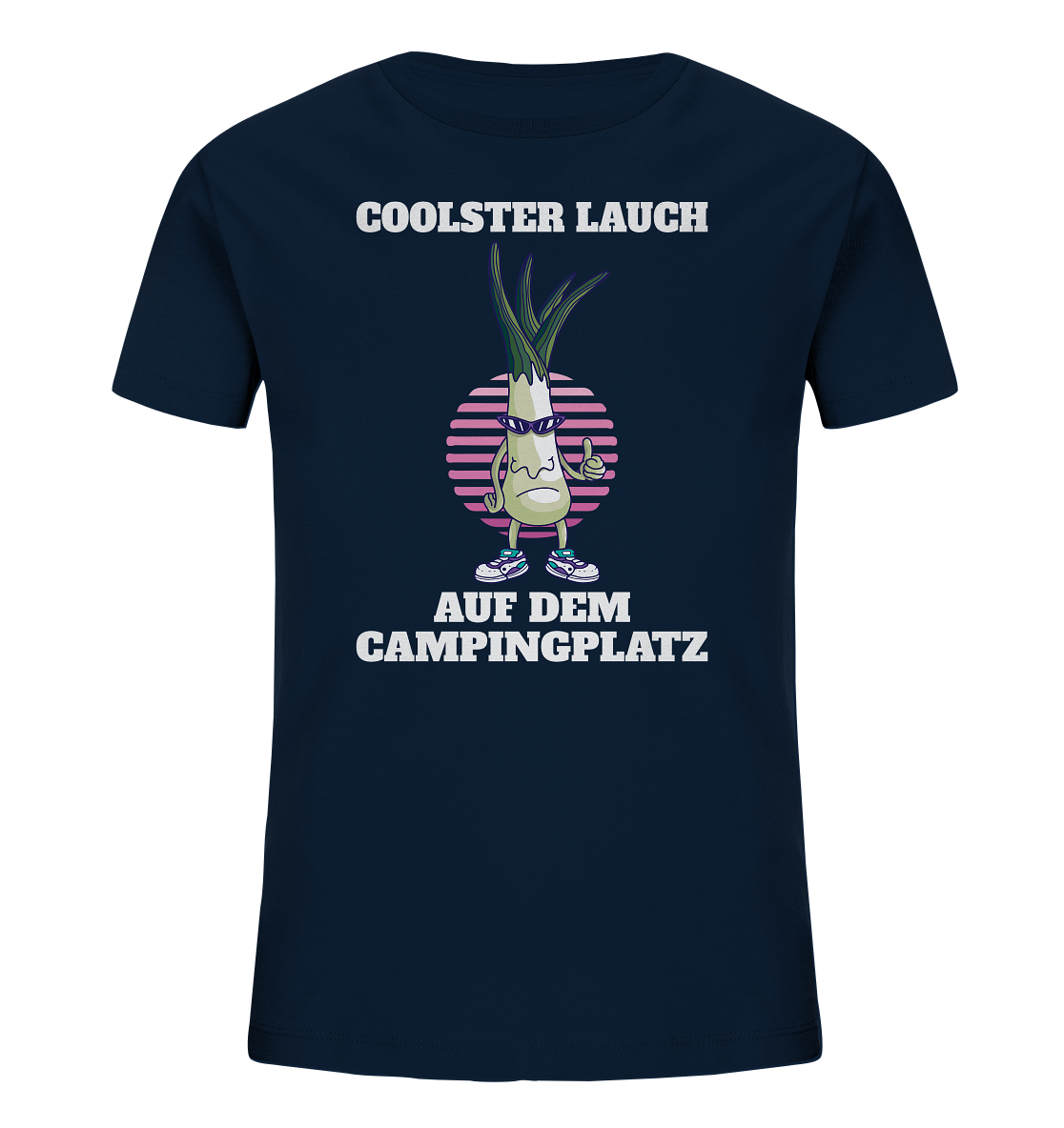 Coolster Lauch auf dem Campingplatz - Kids Organic Shirt