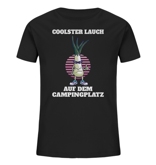 Coolster Lauch auf dem Campingplatz - Kids Organic Shirt