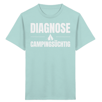 Diagnose Camping-Süchtig – Das Statement für echte Zelt-Urlauber - Shirt für kleine Entdecker