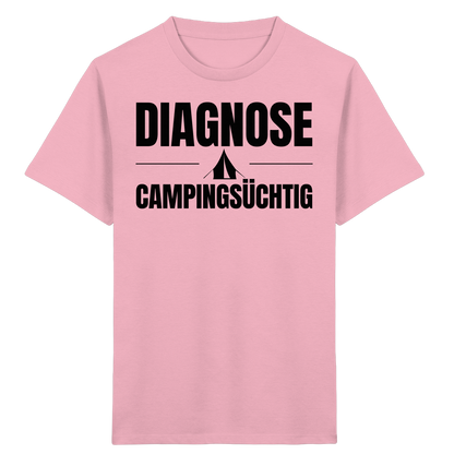 Diagnose Camping-Süchtig – Das Statement für echte Zelt-Urlauber - Shirt für kleine Entdecker