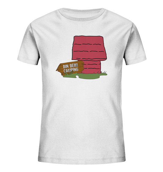 Bin beim Camping - Kids Organic Shirt