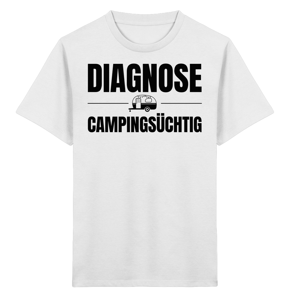 Diagnose Camping-Süchtig – Für echte Wohnwagen-Urlauber | Shirt für kleine Entdecker