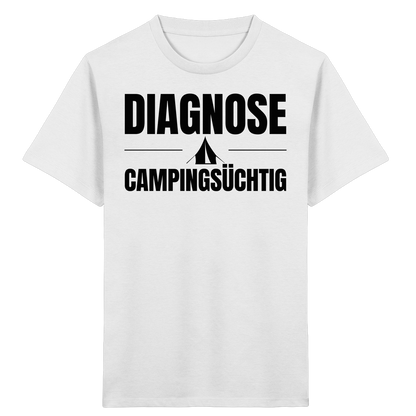 Diagnose Camping-Süchtig – Das Statement für echte Zelt-Urlauber - Shirt für kleine Entdecker