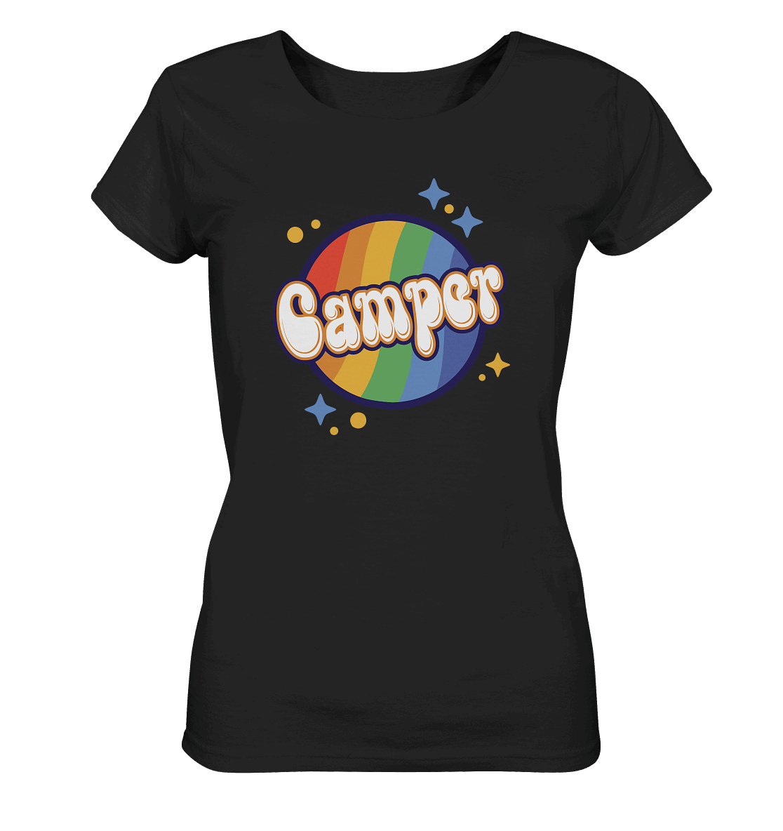 Pride LGBTQ Camper - Ladies Organic Shirt