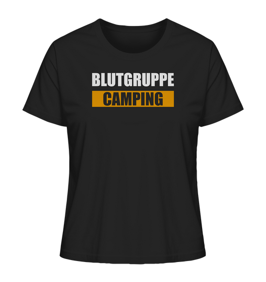 Blutgruppe Camping - Ladies Organic Shirt