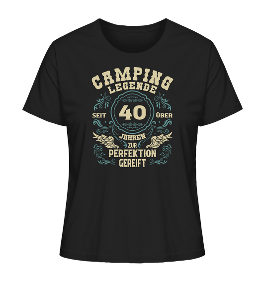 Camping Legende - Seit über 40 Jahren zur Perfektion gereift - Ladies Organic Shirt