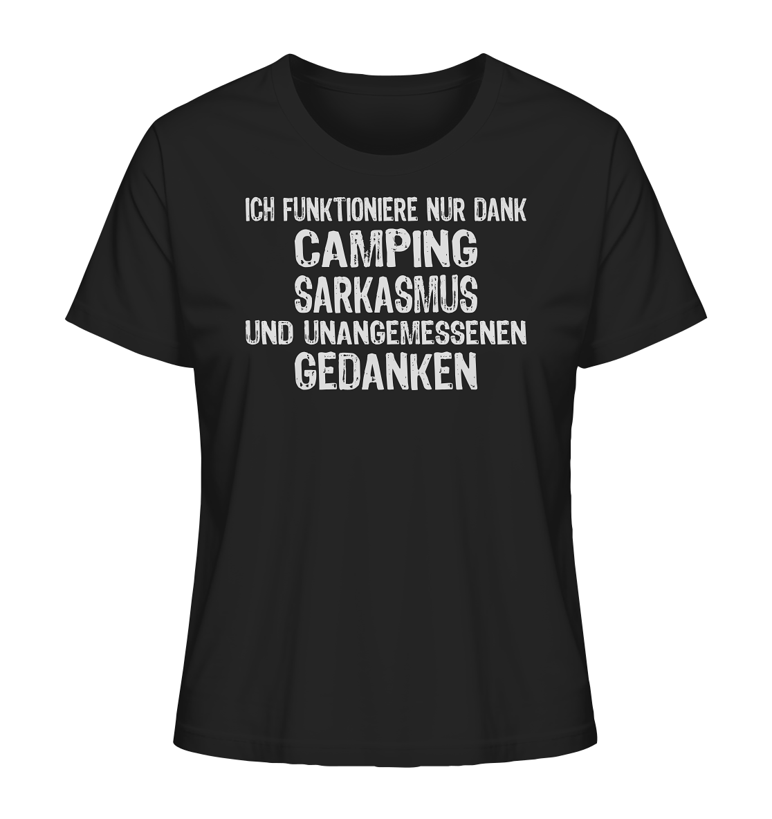 Camping und unangemessene Gedanken - Ladies Organic Shirt