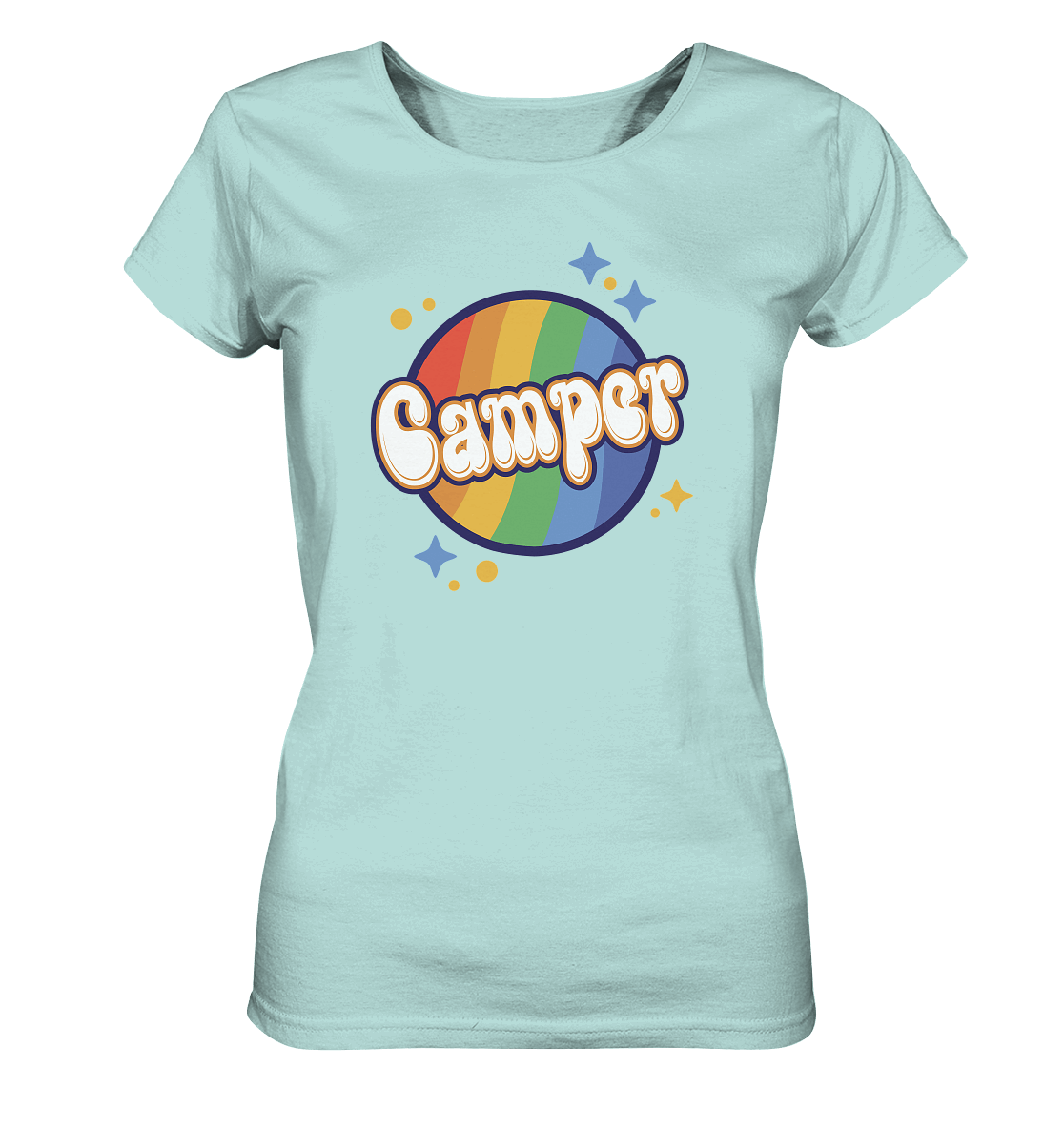 Pride LGBTQ Camper - Ladies Organic Shirt