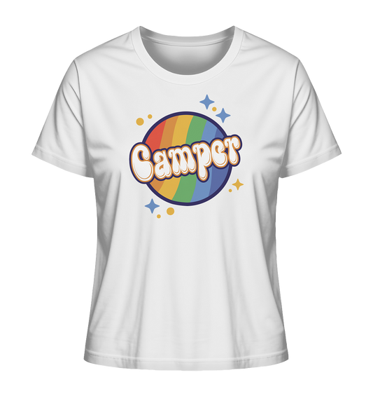 Pride LGBTQ Camper - Ladies Organic Shirt