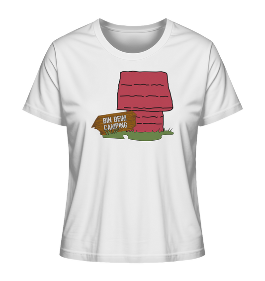 Bin beim Camping - Ladies Organic Shirt