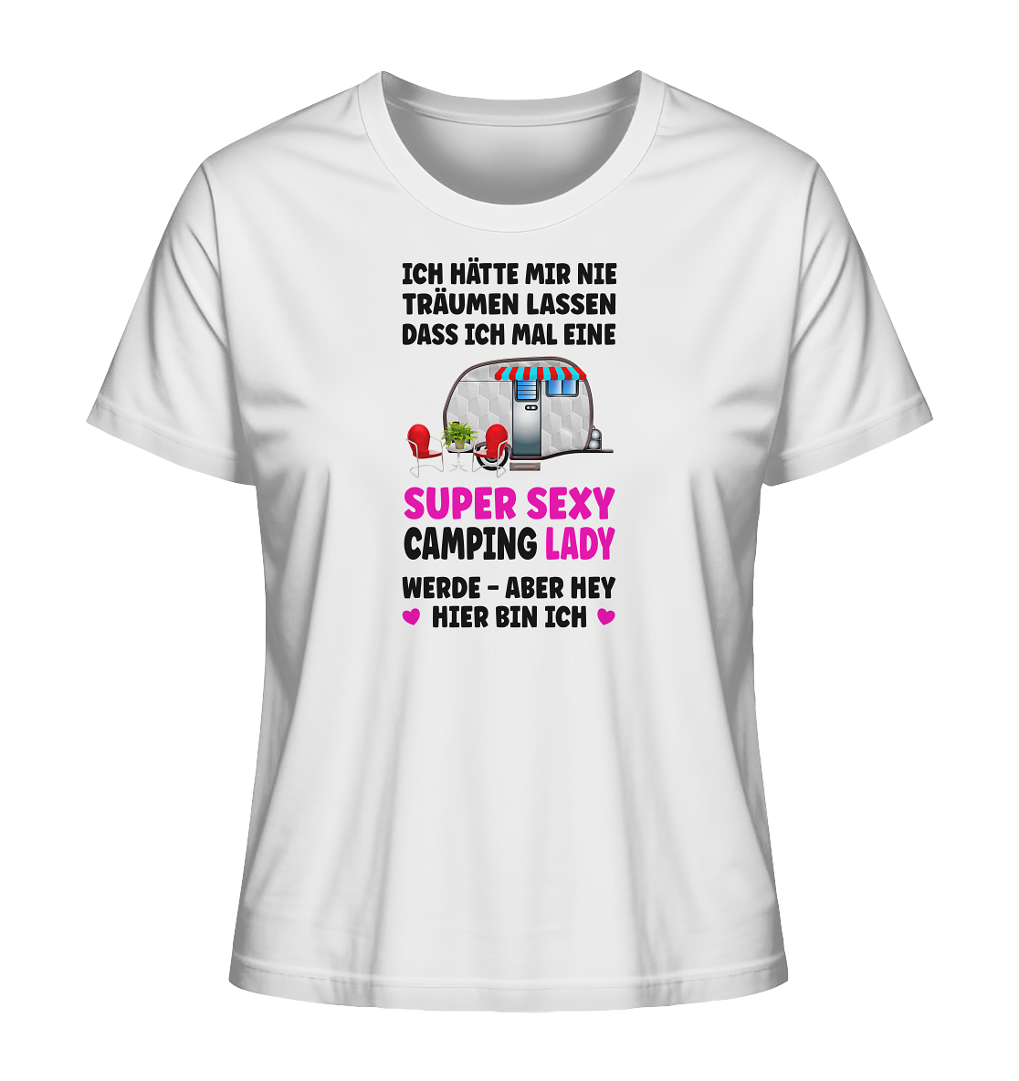 Super Sexy Camping Lady - Frauen Shirt - Campingfamilie.de