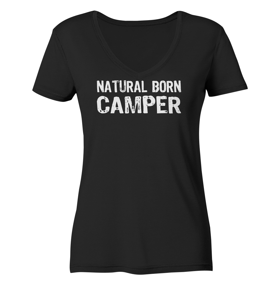 Natural Born Camper - Ladies Organic V-Neck Shirt