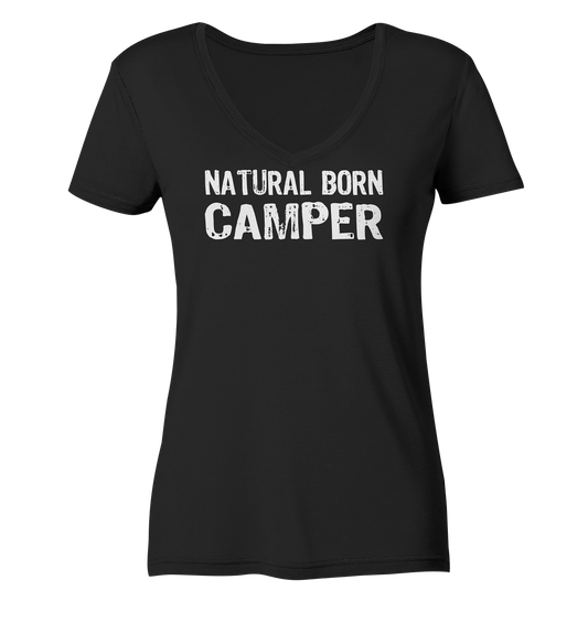 Natural Born Camper - Ladies Organic V-Neck Shirt