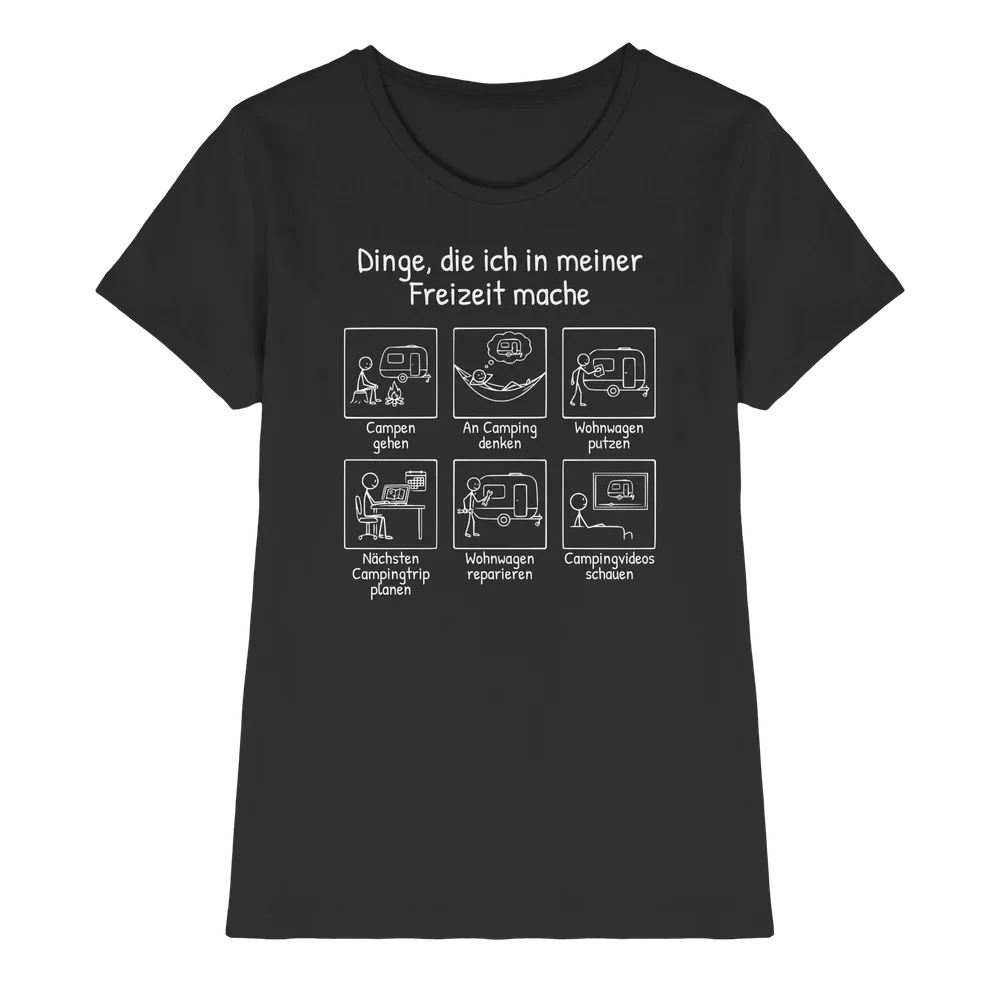 Dinge, die ich in meiner Freizeit mache (Wohnwagen) | Shirt für Camperinnen