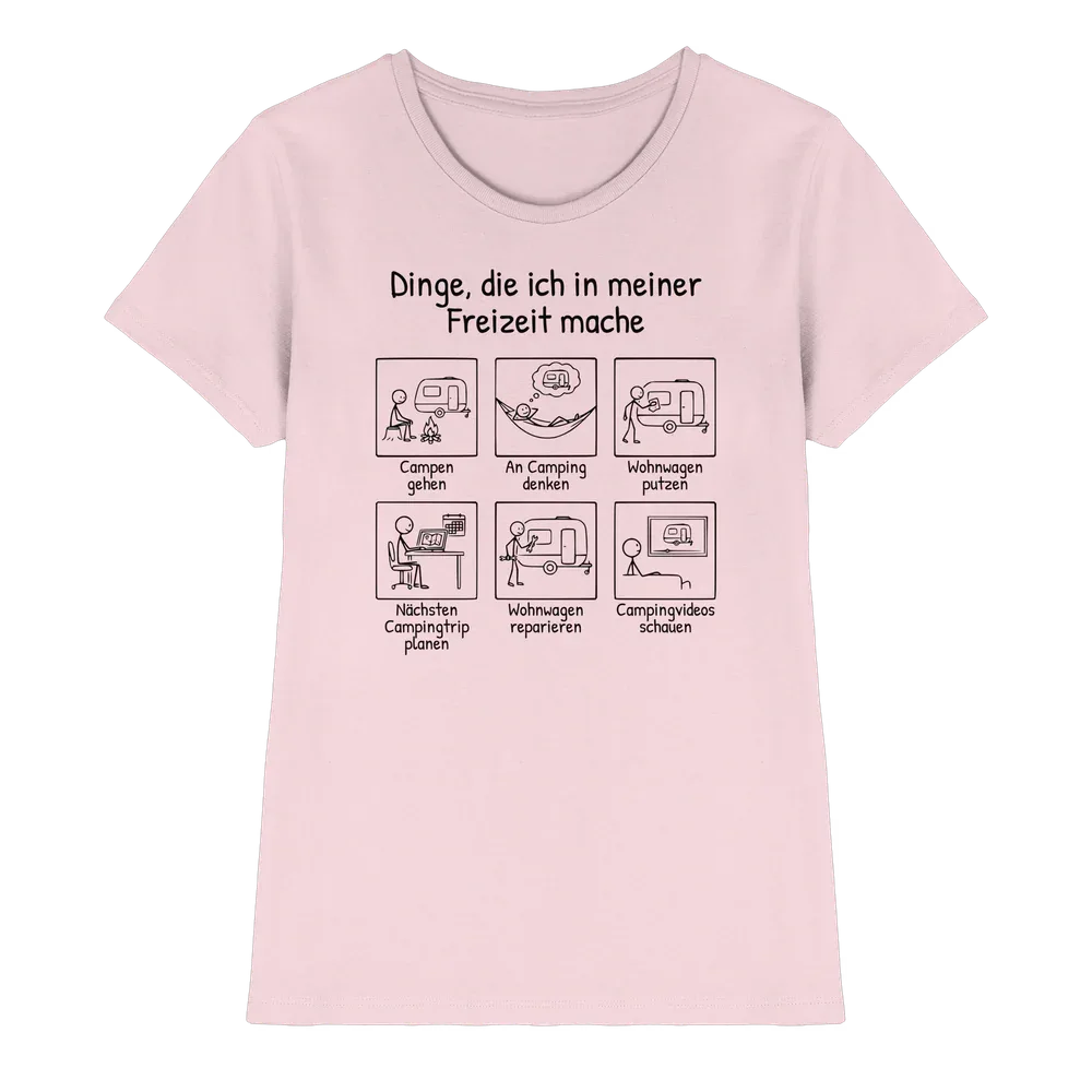 Dinge, die ich in meiner Freizeit mache (Wohnwagen) | Shirt für Camperinnen