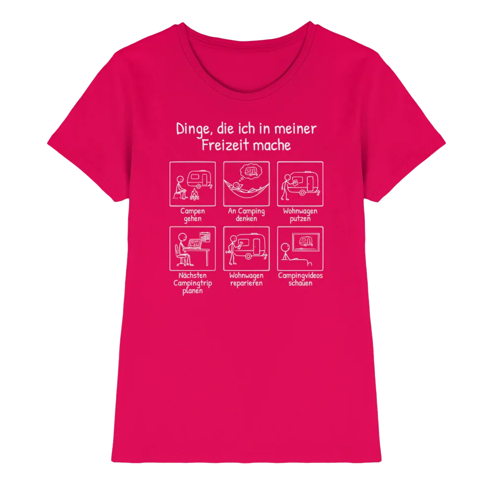 Dinge, die ich in meiner Freizeit mache (Wohnwagen) | Shirt für Camperinnen