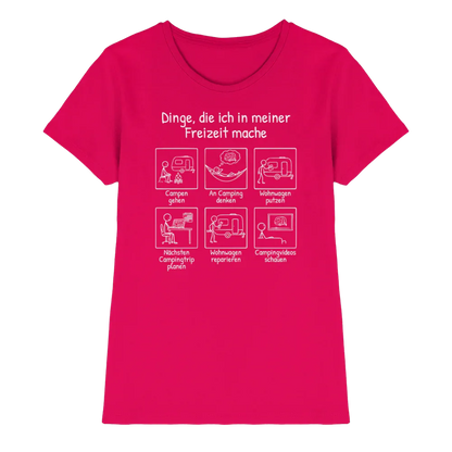 Dinge, die ich in meiner Freizeit mache (Wohnwagen) | Shirt für Camperinnen