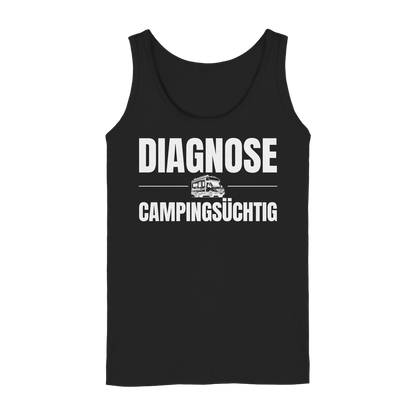 Diagnose Camping-Süchtig – Für echte Wohnwagen-Urlauber | Tank-Top für Camperinnen