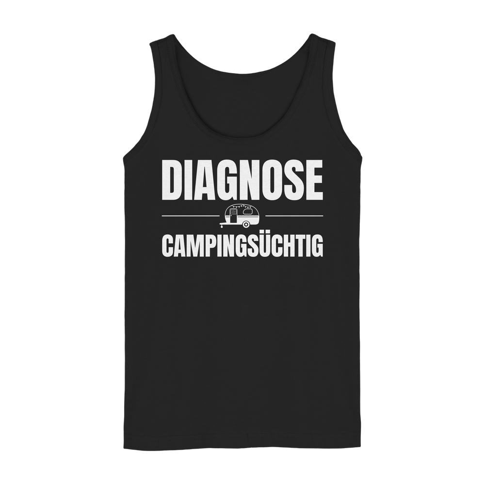 Diagnose Camping-Süchtig – Für echte Wohnwagen-Urlauber | Tank-Top für Camperinnen