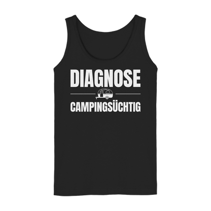 Diagnose Camping-Süchtig – Für echte Wohnwagen-Urlauber | Tank-Top für Camperinnen