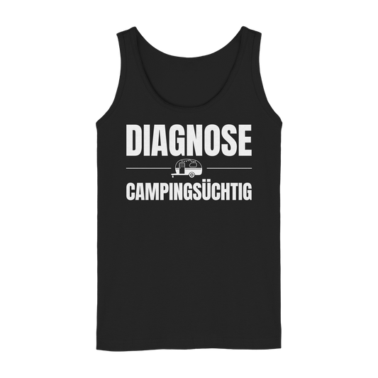Diagnose Camping-Süchtig – Für echte Wohnwagen-Urlauber | Tank-Top für Camperinnen