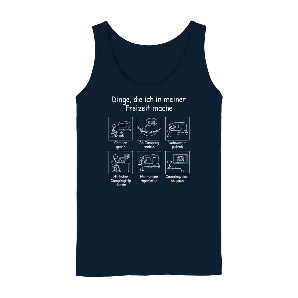 Dinge, die ich in meiner Freizeit mache (Wohnwagen) | Tank-Top für Camperinnen