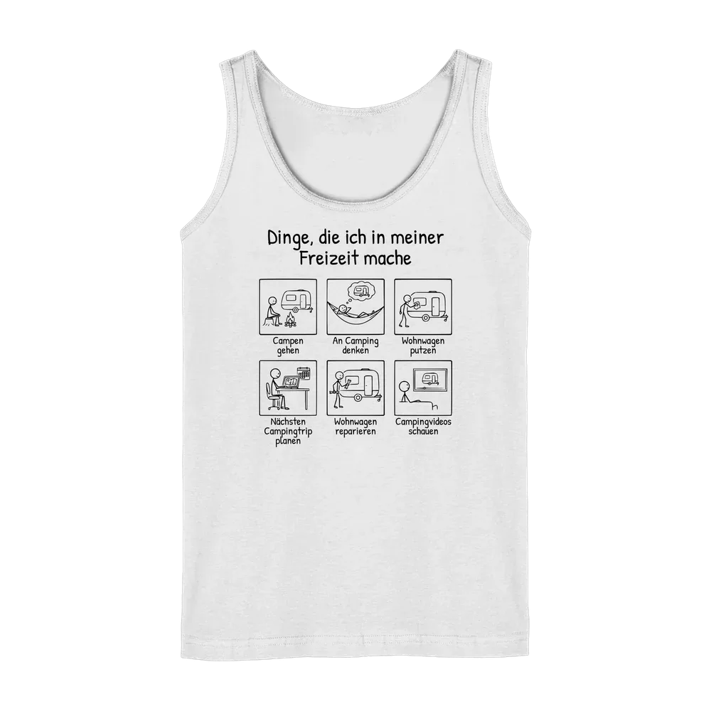 Dinge, die ich in meiner Freizeit mache (Wohnwagen) | Tank-Top für Camperinnen