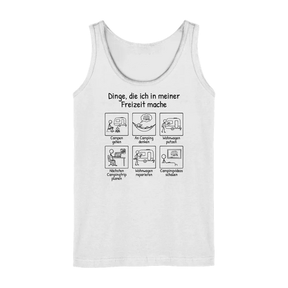 Dinge, die ich in meiner Freizeit mache (Wohnwagen) | Tank-Top für Camperinnen